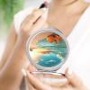 QMNRTK Round Pocket Mirror with Magnifying Mirror for Purse, Travel Makeup Mirror with 30x/1x Magnification view 4