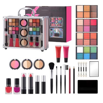 Makeup Set with Case – Long-Lasting, Waterproof Beauty Cosmetics
