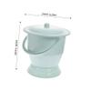NULYLU Adult Bedpan with Lid and Handle, Easy to Clean view 2