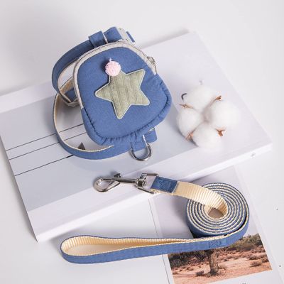 Cute Adjustable Dog Harness and Leash Set