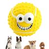 Xinhuju Squeaky Dog Ball Toy, Bite-Resistant Smile Face Ball for Puppies, Dogs, and Small Cats view 1