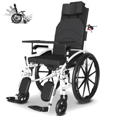 Lightweight Folding Outdoor Transport Wheelchair