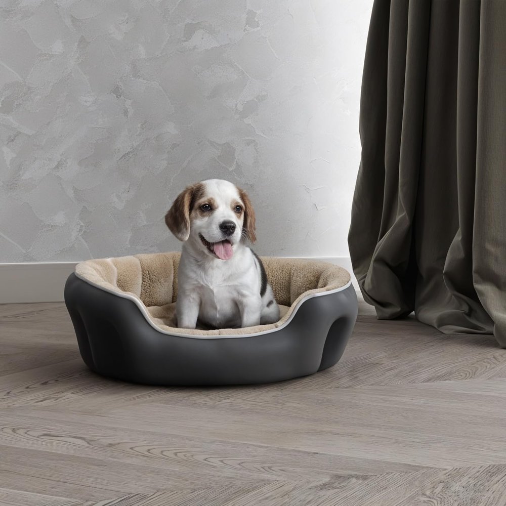 Italian Bed Linen COCCOLE Dog and Cat Bed, Cream, 48 x 42 x 16 cm