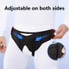 Men's Inguinal Hernia Belt, Bilateral Hernia Support, Adjustable with Removable Compression Pads (Black, Medium) view 3