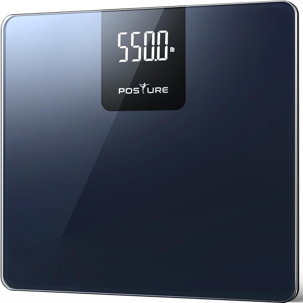 Posture Digital Bathroom Scale, 250 kg Capacity, Extra-Wide Platform