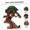Happyyami Miniature Treehouse Resin Ornament for Aquariums view 3