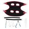 Toddmomy Ergonomic Pet Grooming Hammock with Nail Clippers, Red Set B99537 view 1