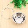 Tomvorks Stainless Steel Cage Bowl Clamp Holder for Pet Food and Water, S view 3
