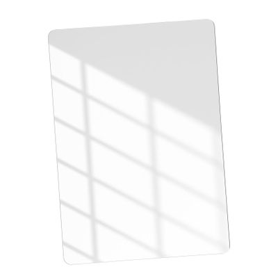Magnetic Silver Rectangular Removable Acrylic Makeup Mirror