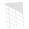 Magnetic Silver Rectangular Removable Acrylic Makeup Mirror view 1