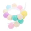 Happyyami Cute Adjustable Plush Pet Collar for Cats and Dogs, Macaron Colors view 1