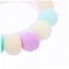 Happyyami Cute Adjustable Plush Pet Collar for Cats and Dogs, Macaron Colors view 3