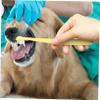 Dog Toothbrush with Round Head for Gentle Deep Cleaning, PP, TPR, Yellow view 3