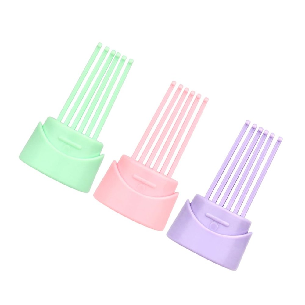 VINTORKY 3-Pc. ABS Comb Cleaning Brushes for Home and Salon