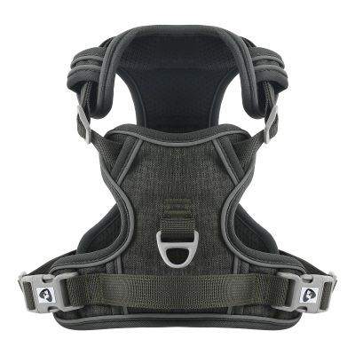 COMSLE No-Pull Dog Harness for Small, Medium, and Large Dogs, Dark Green, M