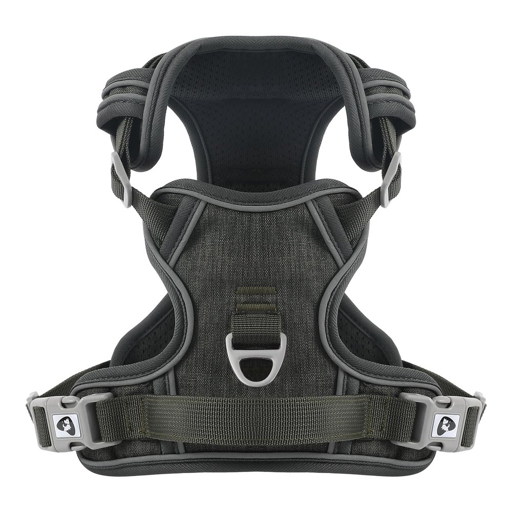 COMSLE No-Pull Dog Harness for Small, Medium, and Large Dogs, Dark Green, M