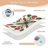 Bohemian Art Pattern Beige Extra-Large Reusable Waterproof Mattress Pad, 132.1 x 86.4 cm view 3