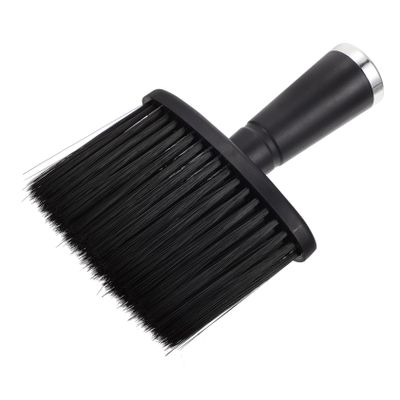 TOVINANNA Neck Brush for Hair and Beard, Black Nylon Brush with Soft, Skin-Friendly Bristles