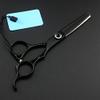 Professional 6-Inch 440C Black Gem Hair Cutting and Thinning Scissors Set view 2