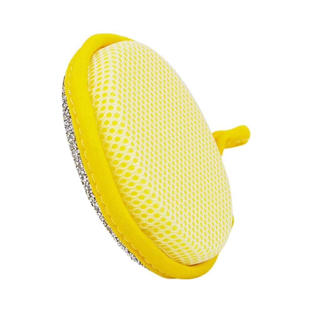 Double-Sided Round Wire Dish Scrubber Sponge