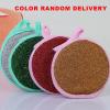 Double-Sided Round Wire Dish Scrubber Sponge view 4
