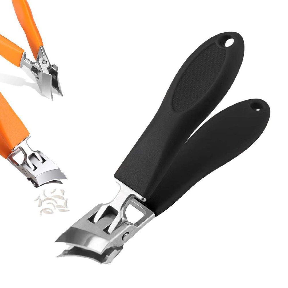 Wide-Jaw Anti-Splash Slanted Toenail Clipper