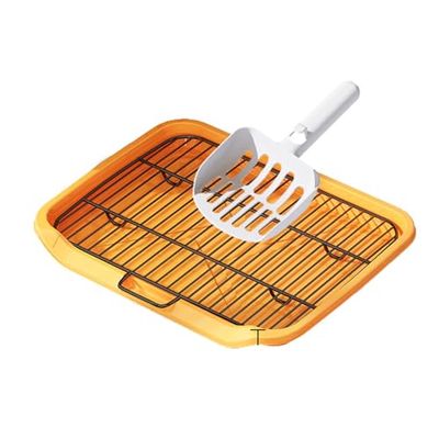 Dog Potty Tray with Mesh Grate and Scoop