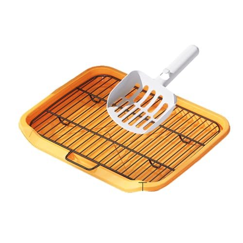 Dog Potty Tray with Mesh Grate and Scoop