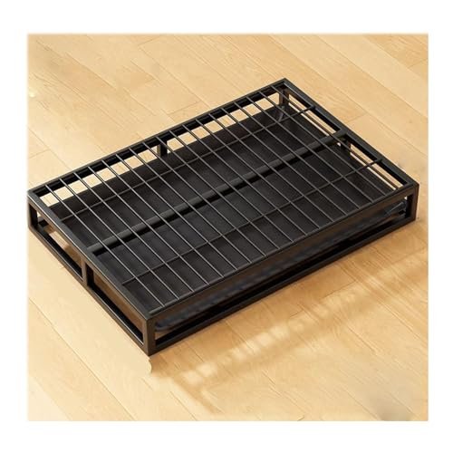 SXYKXYDL Dog Pee Pad Holder for Indoor and Outdoor Use, Dog Toilet Training Tray, Stainless Steel, Black, 78 x 52 x 9 cm