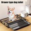 SXYKXYDL Dog Pee Pad Holder for Indoor and Outdoor Use, Dog Toilet Training Tray, Stainless Steel, Black, 78 x 52 x 9 cm view 2