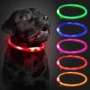 Rechargeable LED Dog Collar, Waterproof with 3 Light Modes view 1