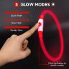 Rechargeable LED Dog Collar, Waterproof with 3 Light Modes view 2