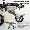 4-Wheel Dog Wheelchair, Adjustable Lightweight Rear-Leg Mobility Aid, Medium view 4