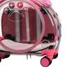 ZHOUBA Clear-Window Pet Trolley Case with Ventilation Holes for Cats, Small Dogs, and Other Small Pets, Black view 3