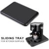Culnflun Silicone Coffee Machine Mat, 41 x 30 cm Appliance Sliding Tray, Waterproof Non-Slip Countertop Base view 3