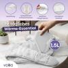 Hot Water Bottle Belt - 1.5-Liter White Plush Bottle for Menstrual Comfort view 3
