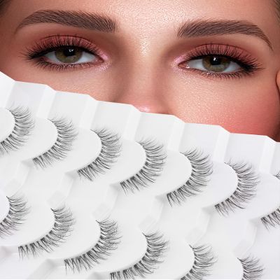 Dramatic Long Thick False Eyelashes, 3D Volume, 7 Pairs, DJ-31