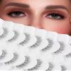 Dramatic Long Thick False Eyelashes, 3D Volume, 7 Pairs, DJ-31 view 1