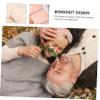 4-Piece Women's Coral Fleece Makeup Headbands with Bows view 4