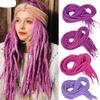 ZOAPDEBCE Human Hair Extension Tape, Synthetic Dreadlocks Crochet Braiding Hair, 20-Inch Soft Wool Locs, Handmade Braided Hair Extensions (BD)(Y Dark Green) view 2