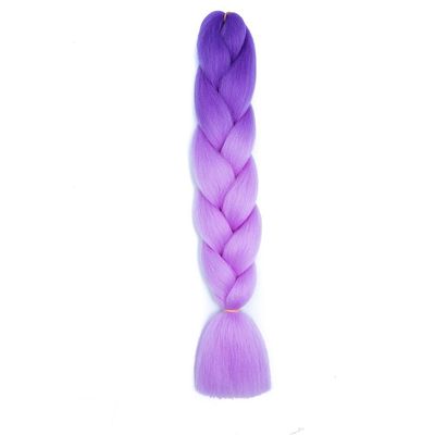 ZOAPDEBCE Human Hair Extension Band, 100 g, 24-Inch Jumbo Crochet Hair for Braids, Rainbow Braiding Hair, Pre-Stretched Synthetic Hair for Girls (1)(B47)