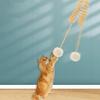 Happyyami 3-Piece Plush Cat Ball Toy with Suction Cup view 2
