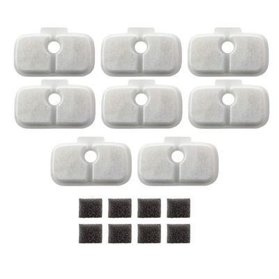 Orolotay 8-Pack Replacement Filters for Dockstream Cat Fountains PLWF005/PLWF115