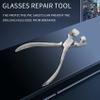 Orolotay 5-Piece Stainless Steel Eyeglass Frame Repair Pliers Tool Kit with Black Case view 3