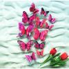 24-Piece Self-Adhesive 3D Butterfly Wall Stickers view 1