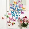24-Piece Self-Adhesive 3D Butterfly Wall Stickers view 2