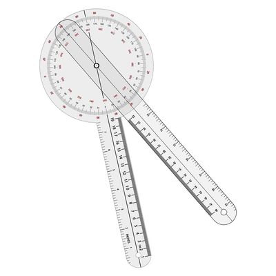 Fangxuee Digital 360-Degree Goniometer, Physical Therapy Goniometer – 12-Inch
