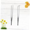 DECOMELODY Stainless Steel Plant Tweezers Set view 3