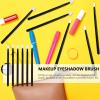 HAPINARY 6-Piece Silicone Eyeshadow and Lip Brush Set, 3 Each, Black view 4