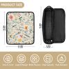 2-in-1 Hair Tool Organizer with Heat-Resistant Mat, Floral Rose and Silver Travel Case view 4
